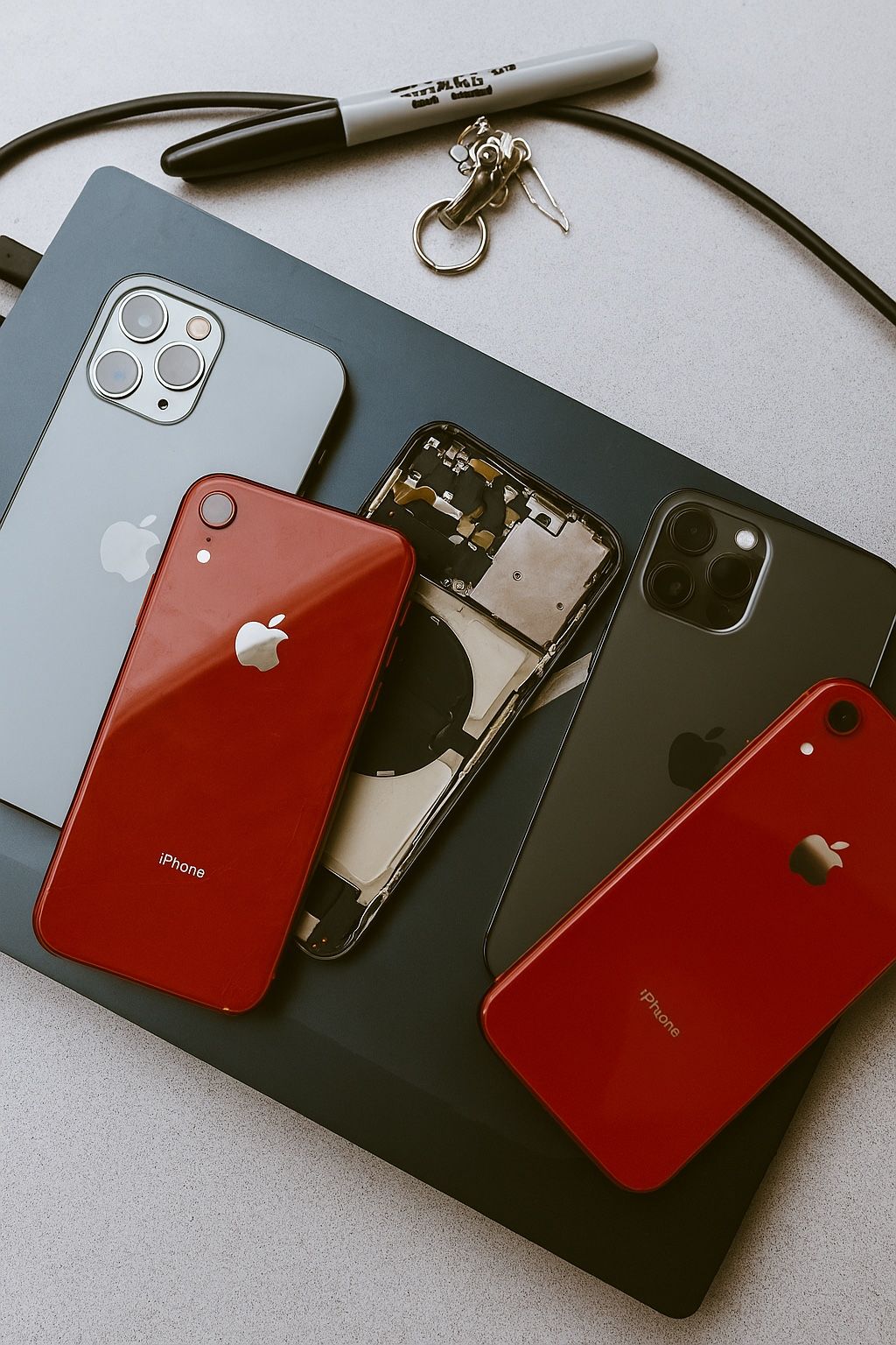 iPhone XR 15 Pro Back Glass Cracked Replacement 16 Pro Screen 14 Plus Housing Frame LCD