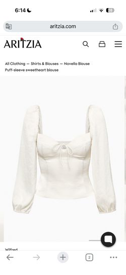 Aritziaa Wilfred Novella Blouse – White（XS）