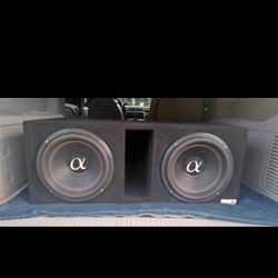 Alphasonik 12 in Subwoofers Venum 800 Series.. And Orion 4500Amp