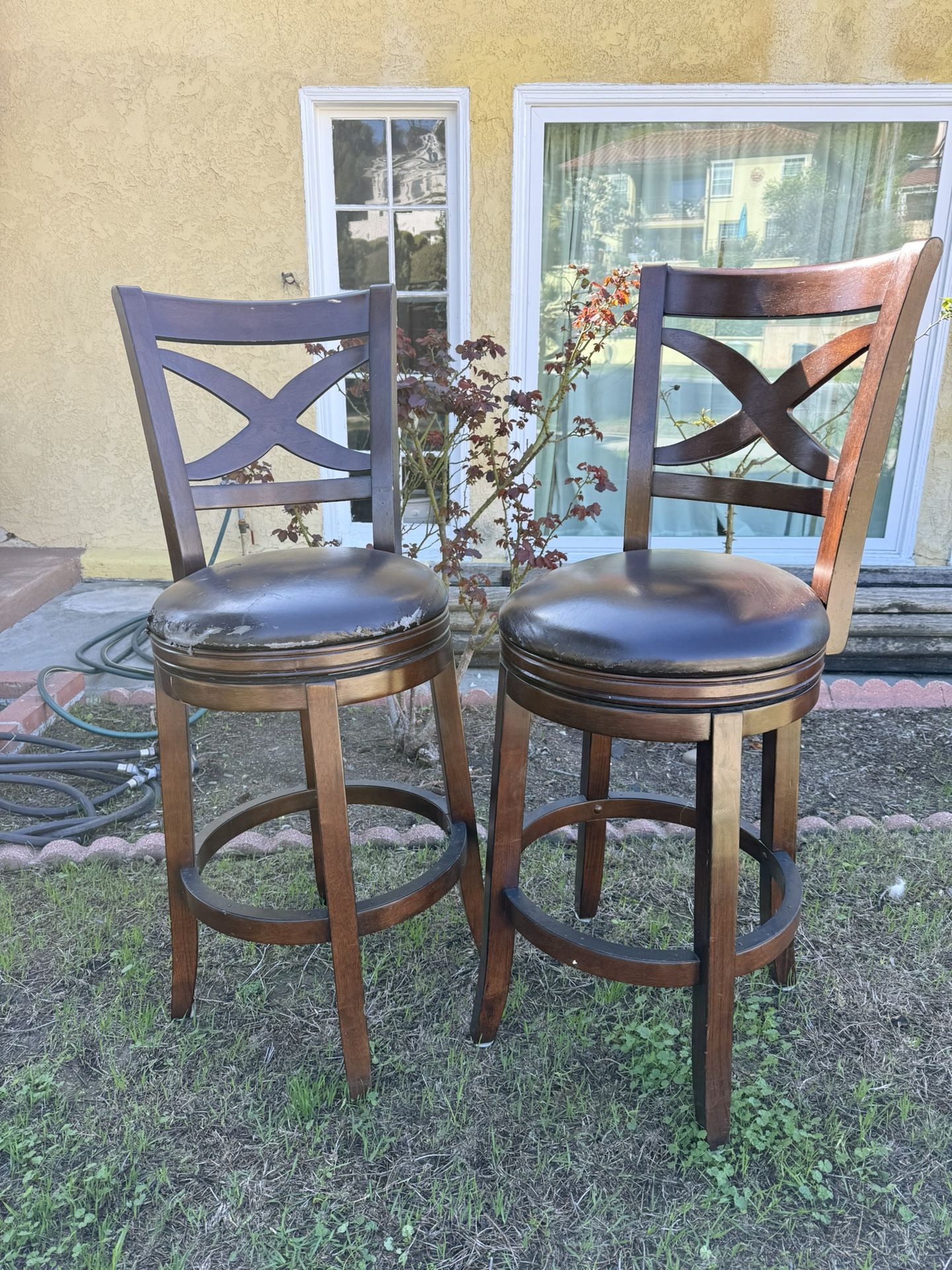 Solid Wood Swivel Stools