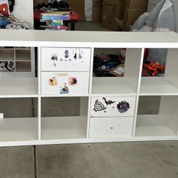 Shelf Unit Cubby Organizer for playroom, living room or entryway table