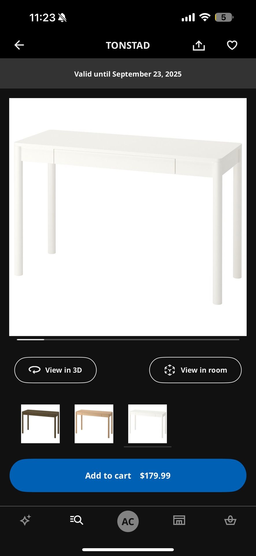 IKEA White Desk 