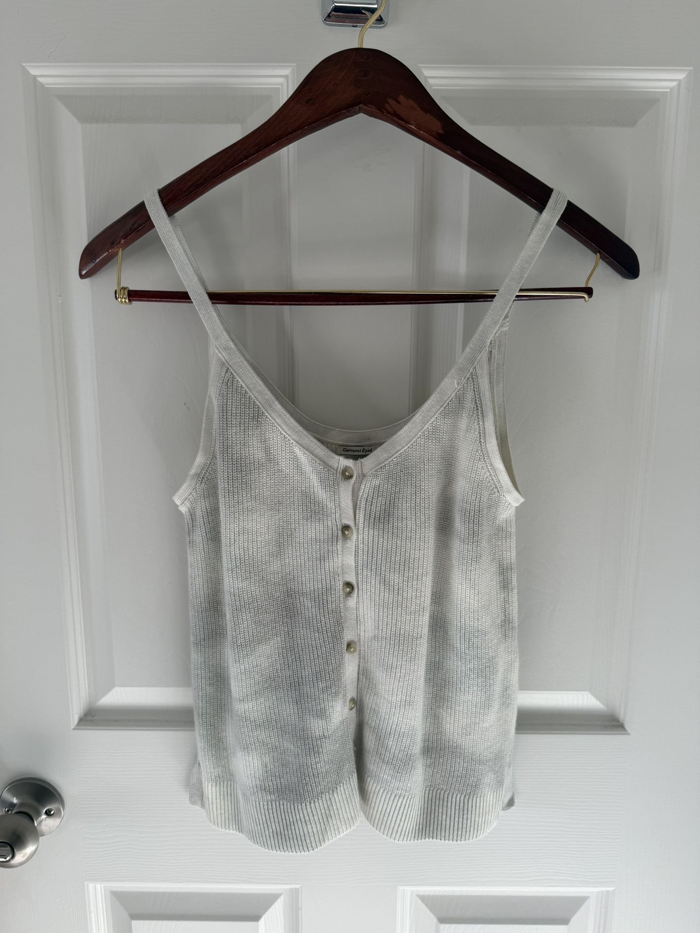 Abercrombie & Fitch Grey Button-Up Tank Top WITH TAGS