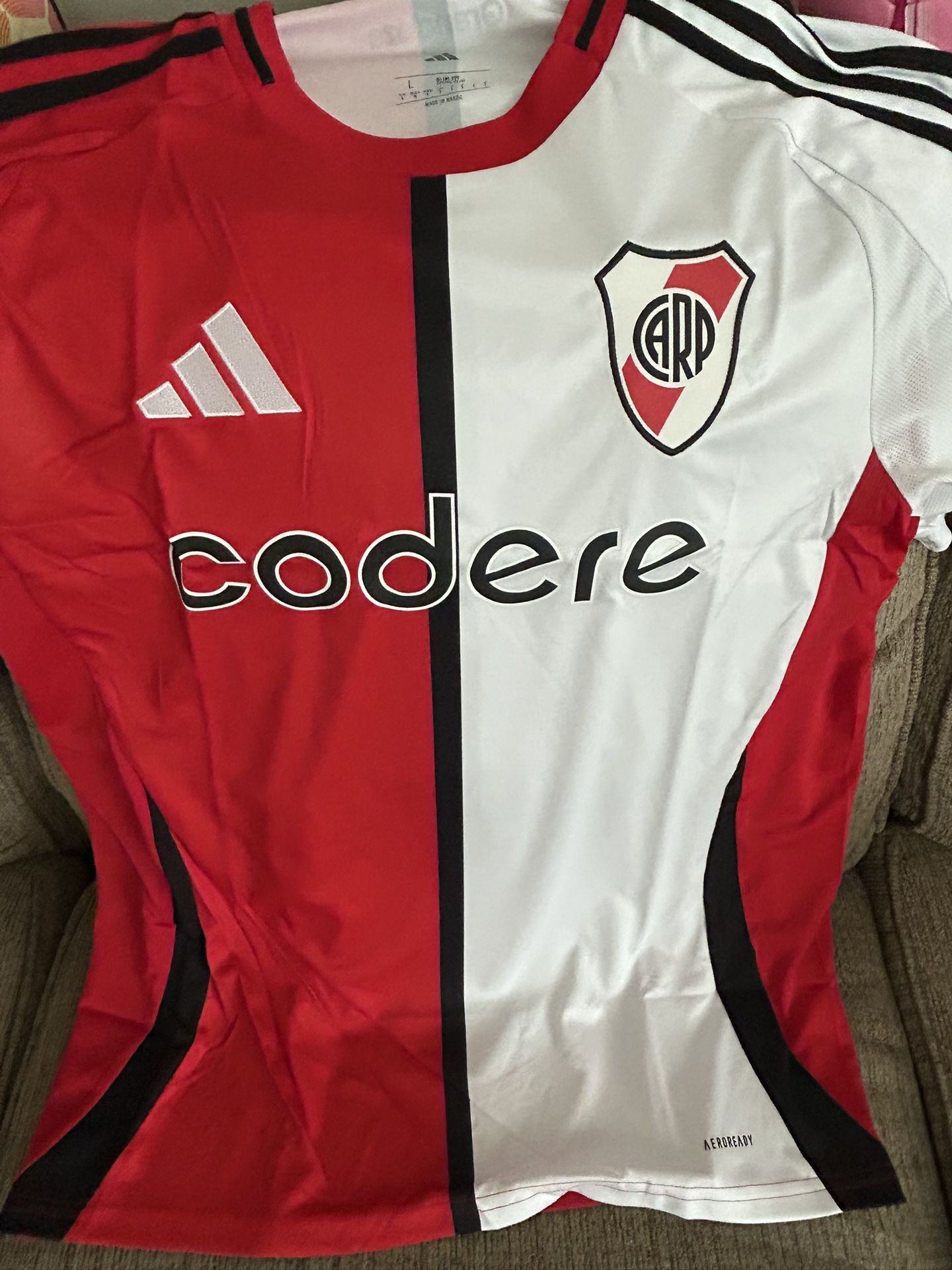 Soccer Jersey Adidas River Plate Size Large