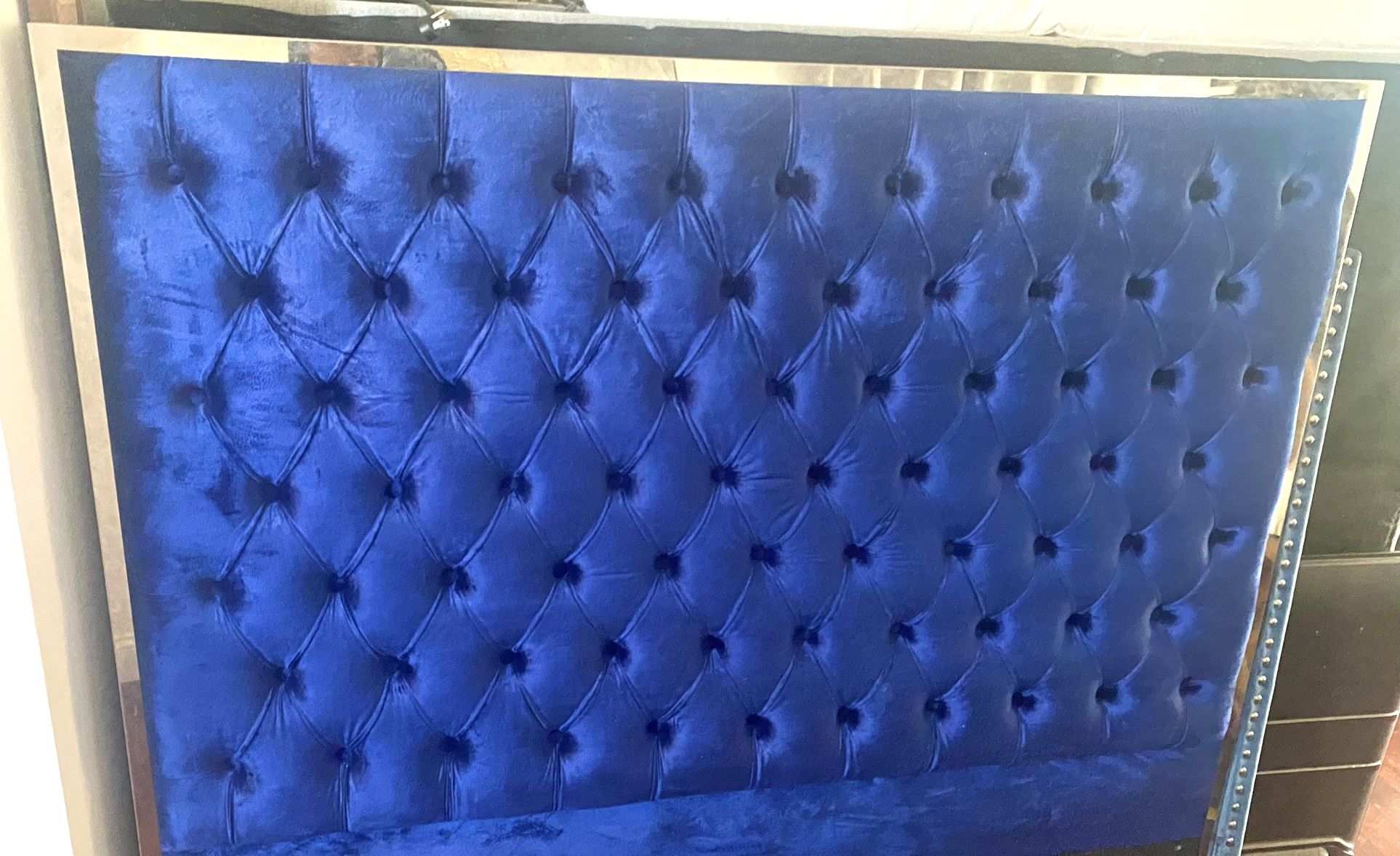 Diamond Quilted Velvet Headboard
