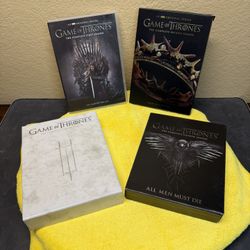 GAME OF THRONES DVDs COMPLETE SEASONS 1 , 2 , 3 & 4