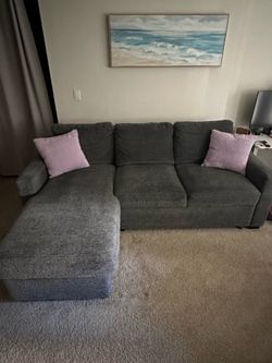 Sleeper Sectional w/ Storage + Pull-Out Bed - Excellent Condition