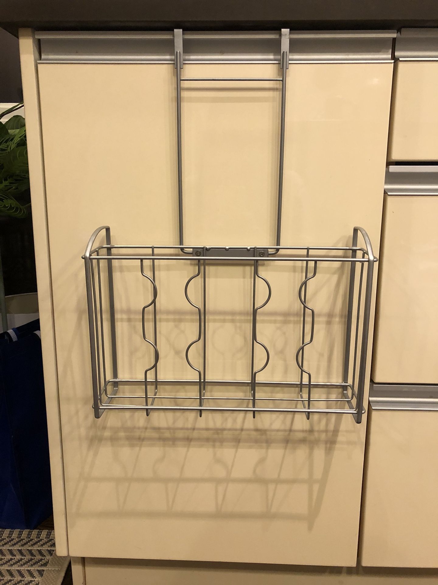 Over the cabinet door organizer - $8