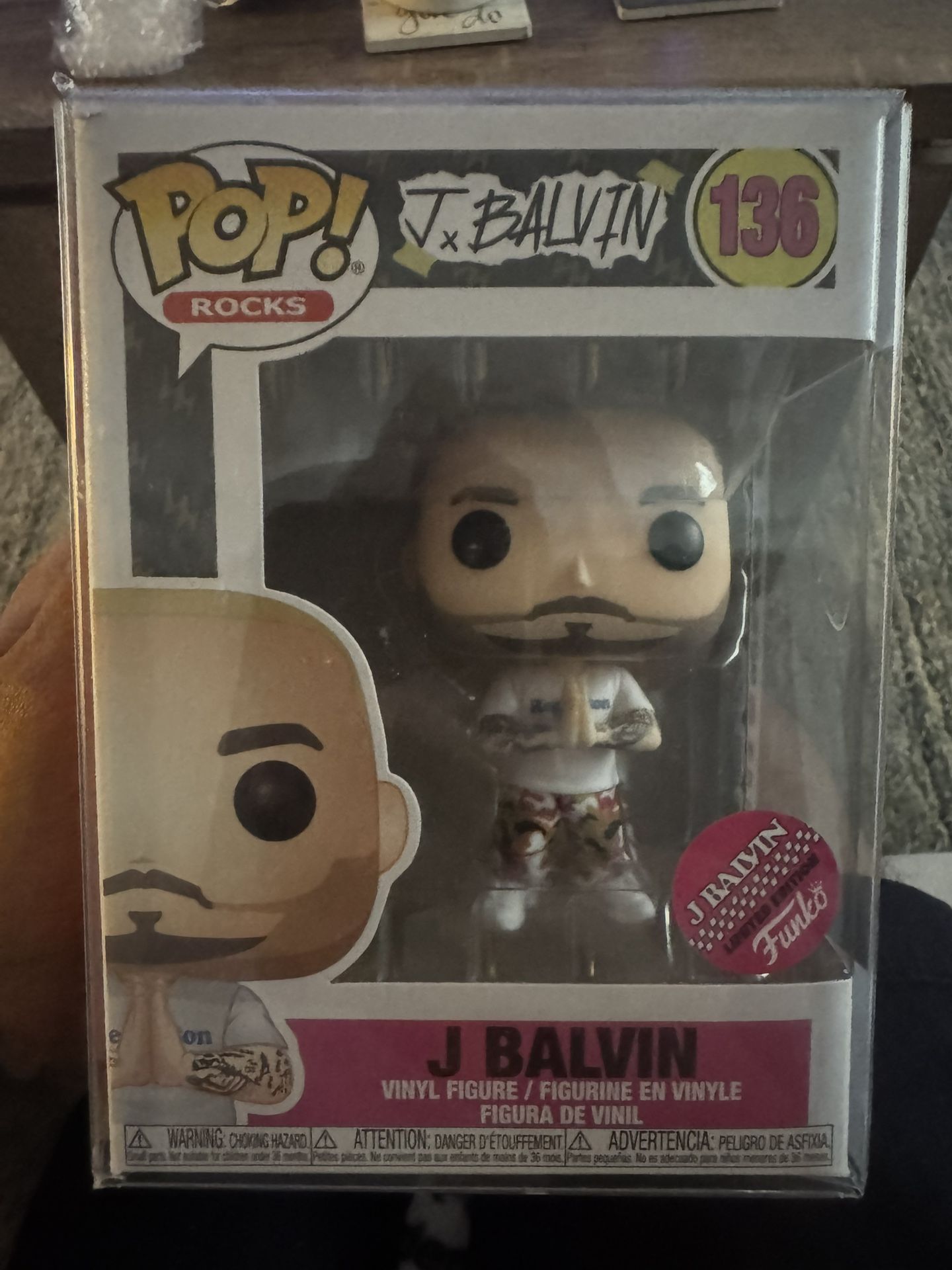 Signed Funko Funko J Balvin Funko Pop Rocks J Balvin Chase Limited