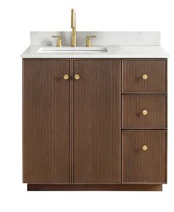 Miseno
Oza 36" Free Standing Single Basin Vanity Set with Cabinet and Quartz Vanity Top