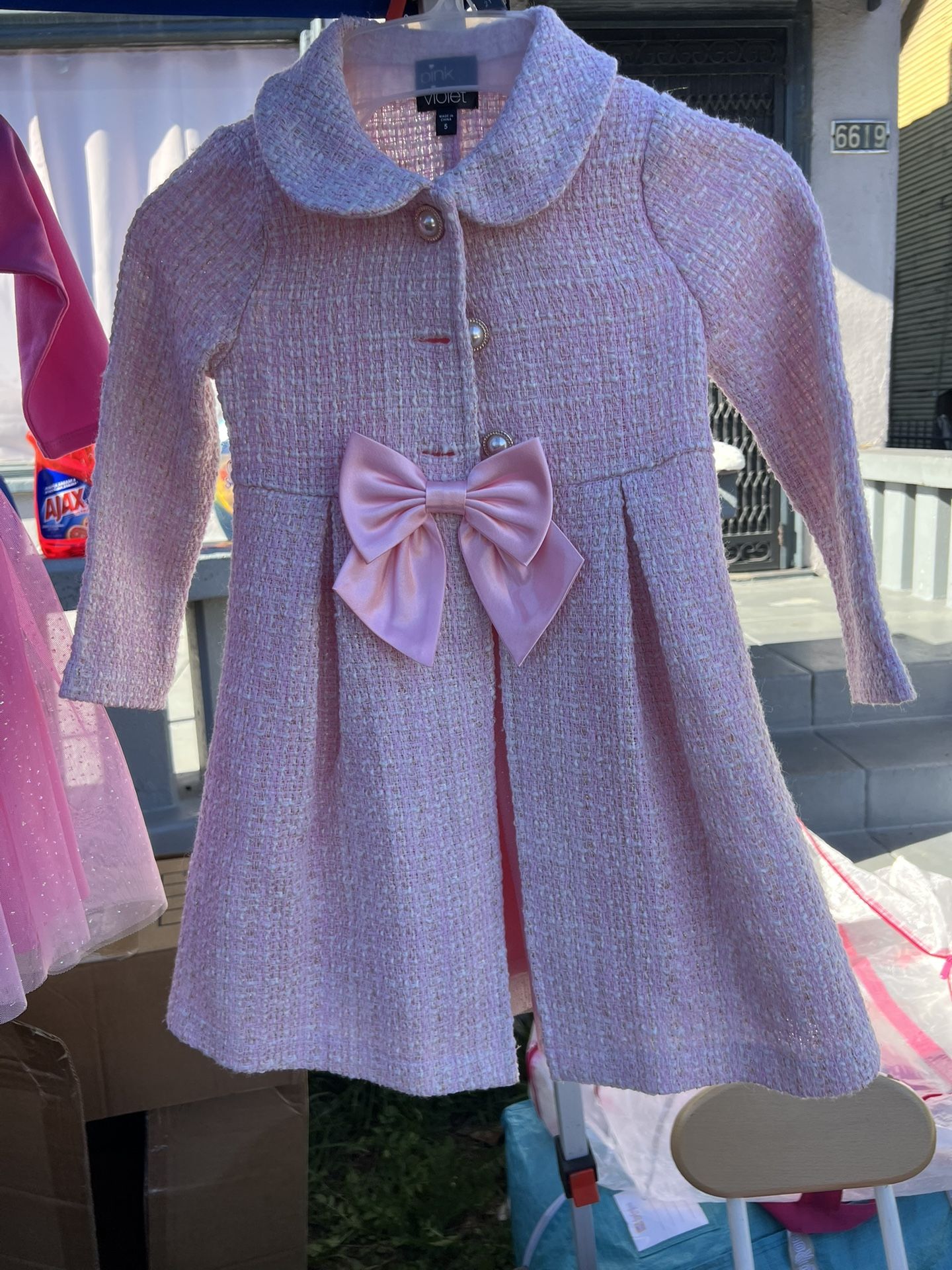 Girl Dresses 5T With Coat