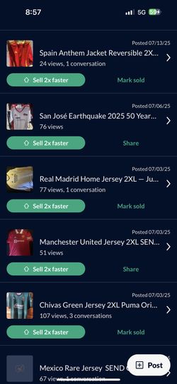 SELLING JERSEYS AND SOCCER ITEM ALL MUST GO