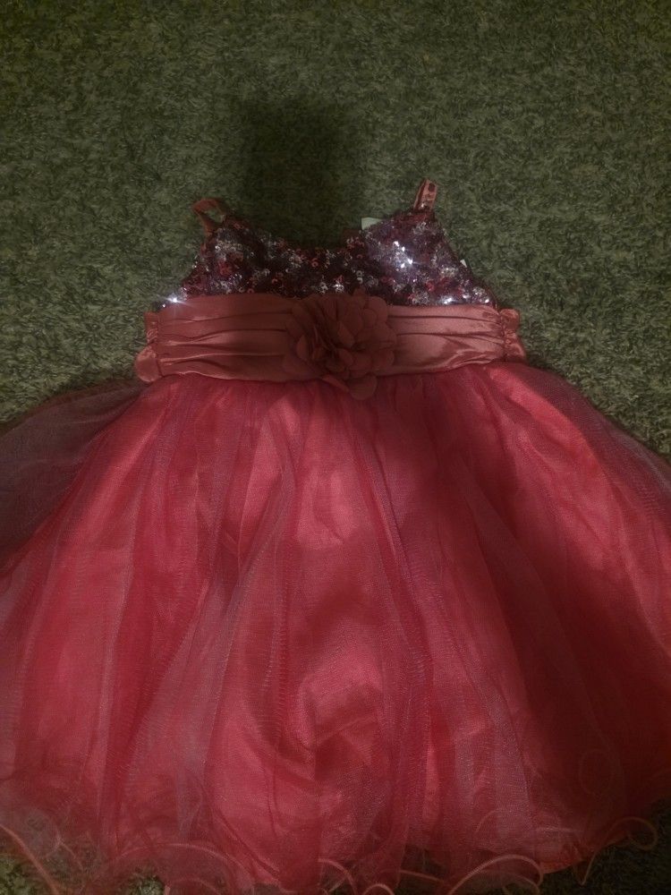 Sequin Toddler Dress 18m New 