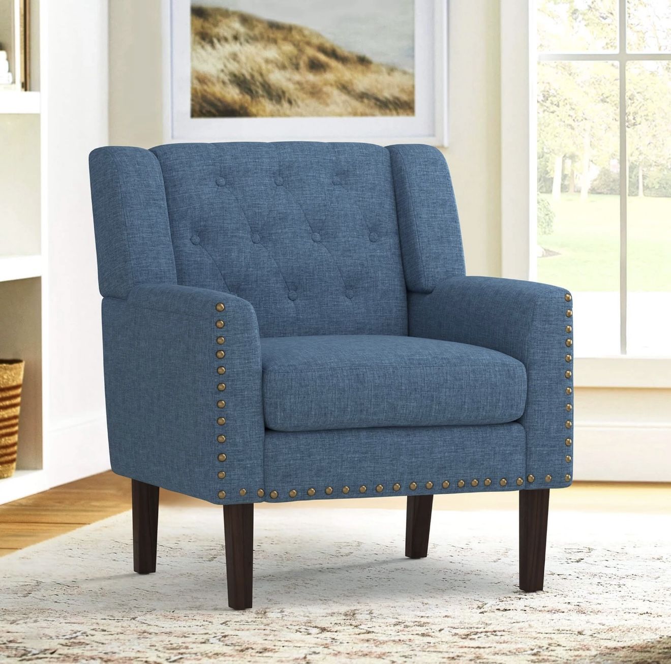 Armchair / Single Sofa. Blue