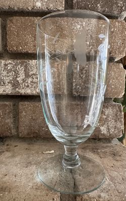 3 Six-Inch Princess House Stemmed Iced Tea Tumblers