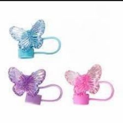 Butterfly Straw Toppers – 4 Pack