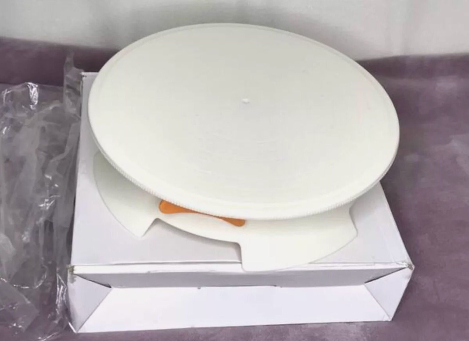 Safe ABS Cake Decorating Turntable 30cm With Locking Clear Scale (11.81 inches)