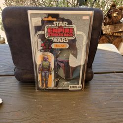 marvel star wars war of bounty hunters 1 comic  boba fett action figure variant cover NM