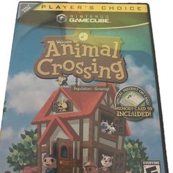 Nintendo GameCube Animal Crossing Case and Manual Player's Choice