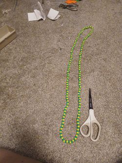 Long bead necklace