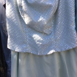 Brand New With Tags, Juniors Size 5/6 Long Formal With Sparkly Bodice & Corset Back 