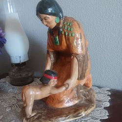 Native American mother and child