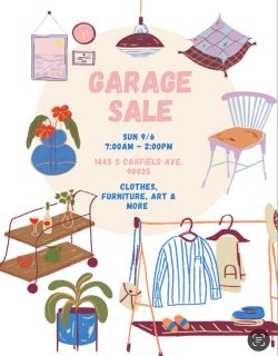 GARAGE SALE 9/6