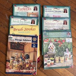 7 Donna Dewberry One Stroke Collection Teaching Guides/Books - Folk Art