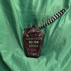Beetlejuice inspired wristlet/ Coin Purse