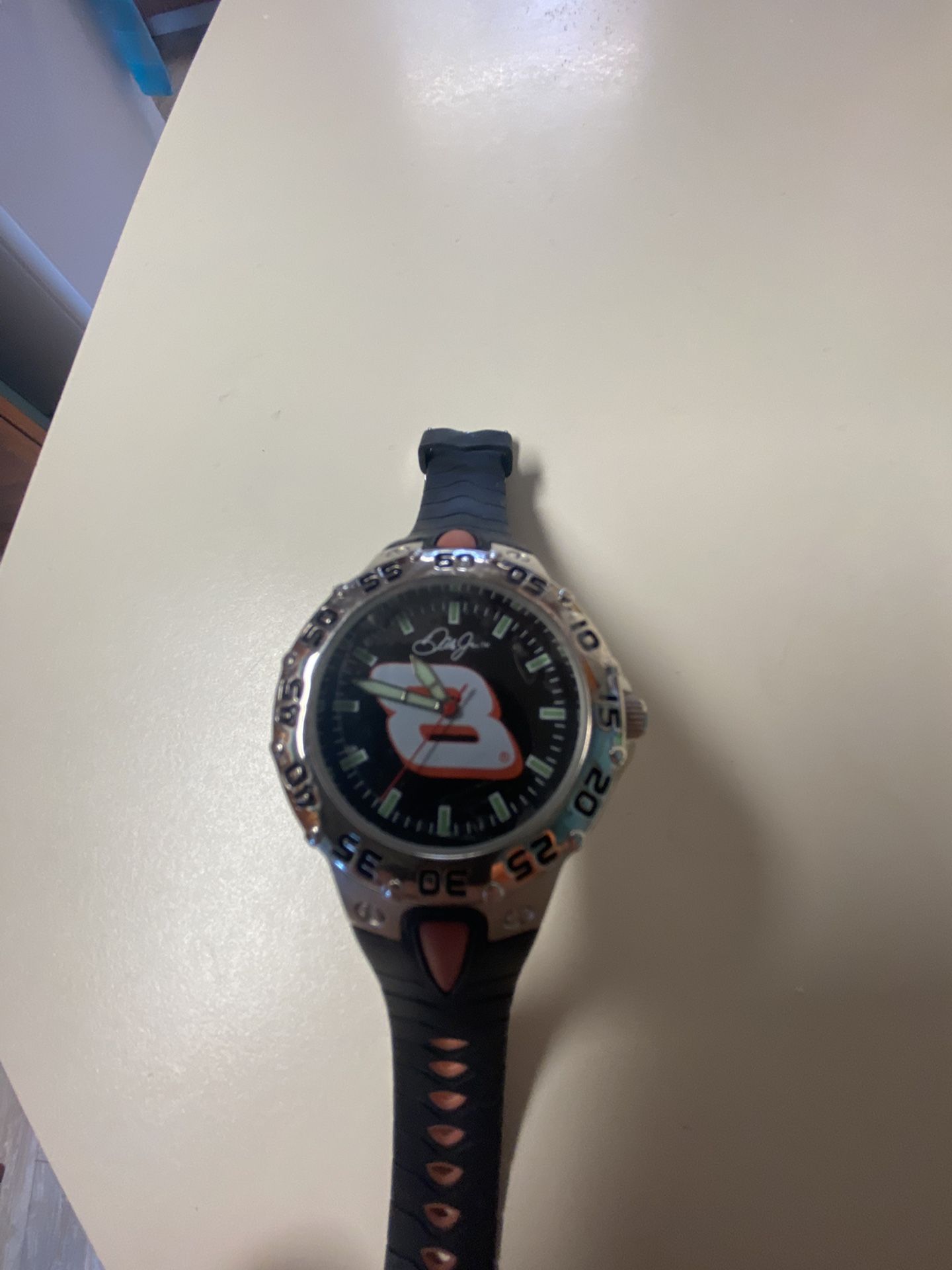 Dale Earnhardt Jr  #8; Collectible watch.  Plastic Protectionstill on back and face