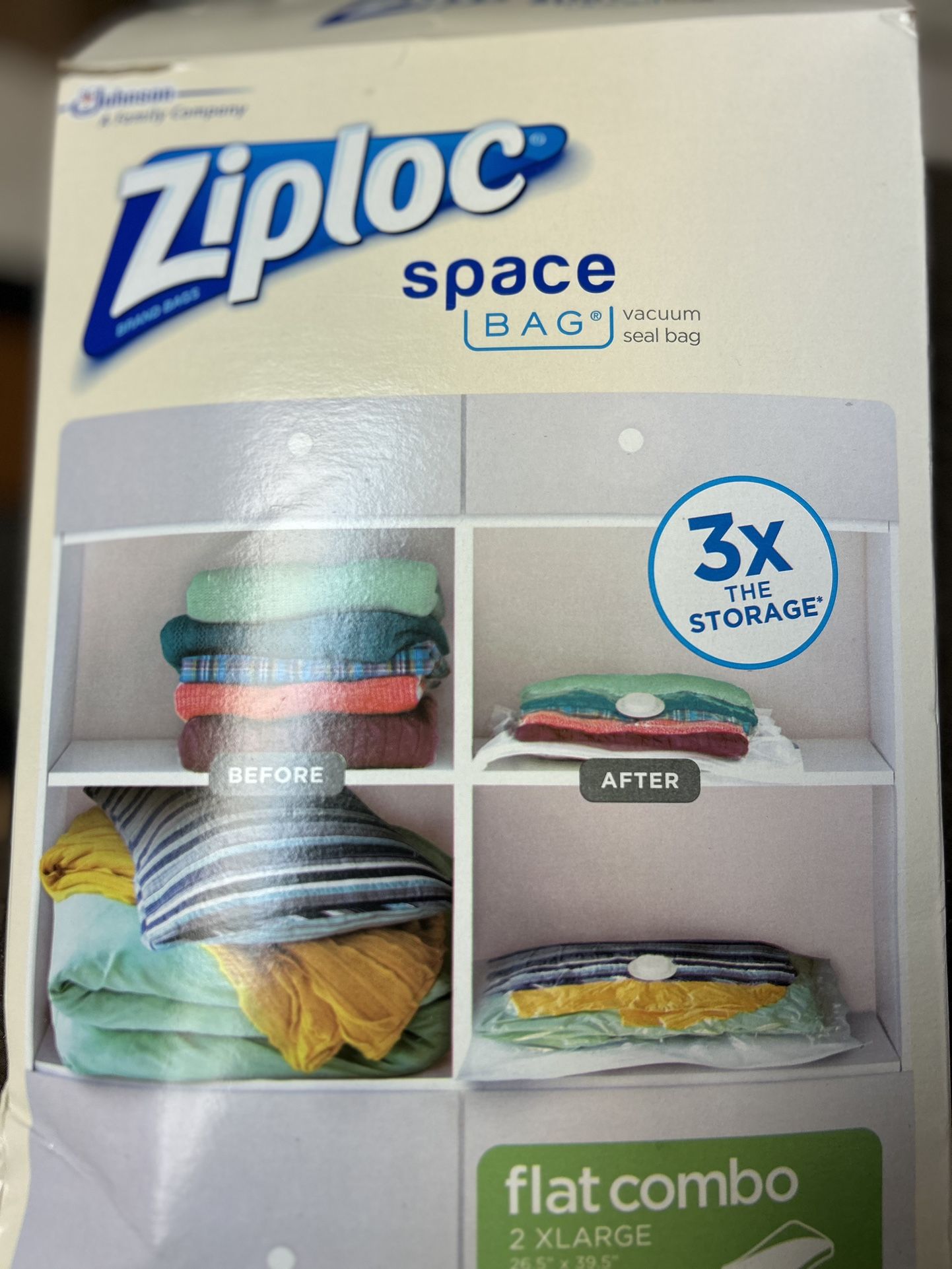 Ziploc Vacuum Sealed Space Bags