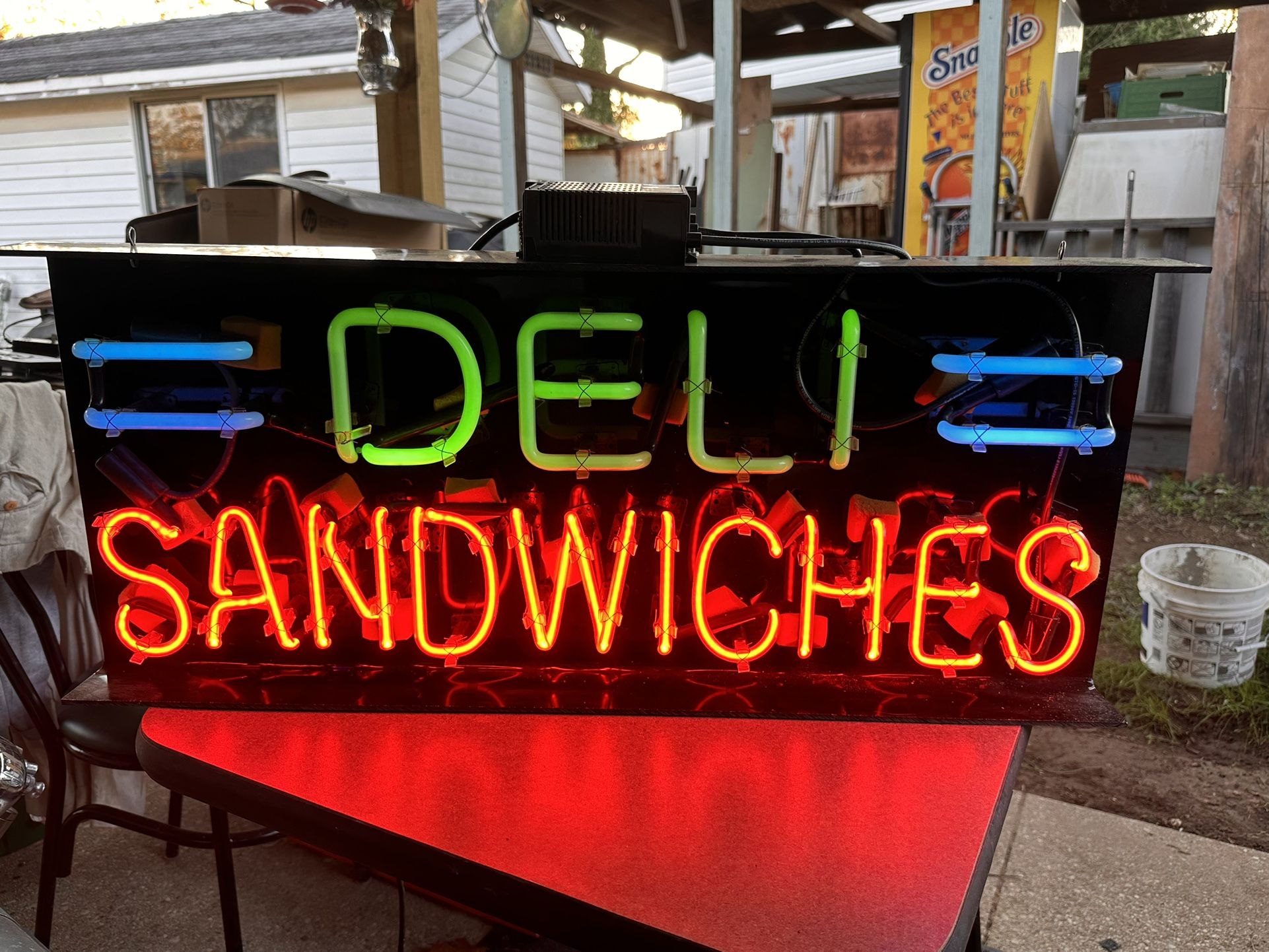 Deli Sandwiches Neon Sign 