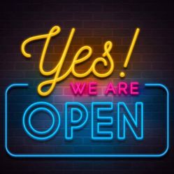 We Are Open!