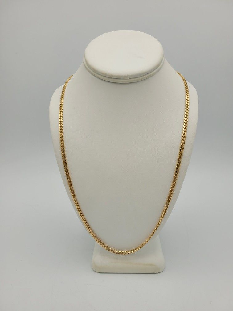 Awesome Solid 14kt Cuban Chain 24" 4mm