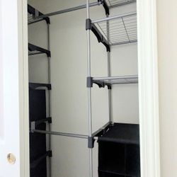 Closet Organizer With Adjustable/Expandable Rod