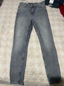 Zara, Skinny jean, Light colored grey/ black , Size 8