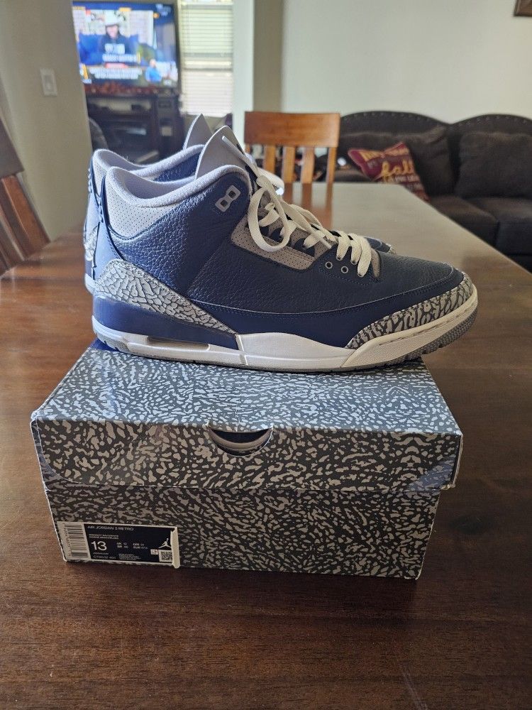 Air Jordan 3s Georgetown Size 13 Mens