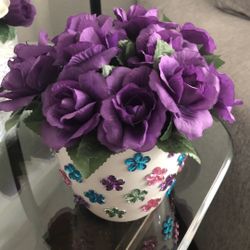 Ceramic Vase With Flowers 🌸 