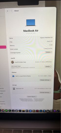 MacBook Air 15inch