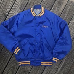 Vintage 70’s Satin Bomber Jacket (made In USA, Size Xl)