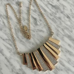 Gold And Silver Tone Necklace 