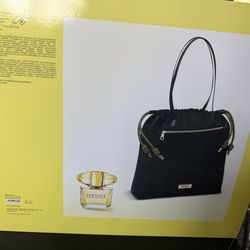 Versace yellow diamond perfume and tote set