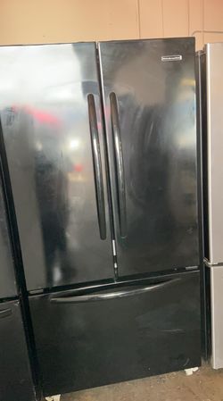 Kitchen Aid French Door Black Refrigerator
