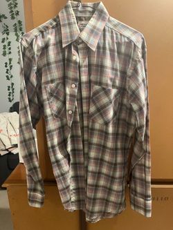 Plaid Long Sleeve Button-Up Shirt