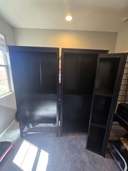 Ikea Hemnes bookshelves/hanging shelf
