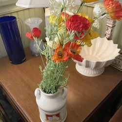 Artificial Beautiful Poppy Flowers for a Vase