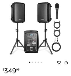 Pyle Portable PA Speaker System