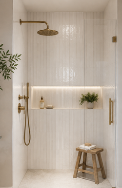 NEW Designer 3x16 white/cream Italian Ceramic Wall Tile – 42.6 Sq Ft – 3 Boxes