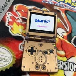 Custom Atomic Purple Shell/ Gold Interior GBA sp 101
