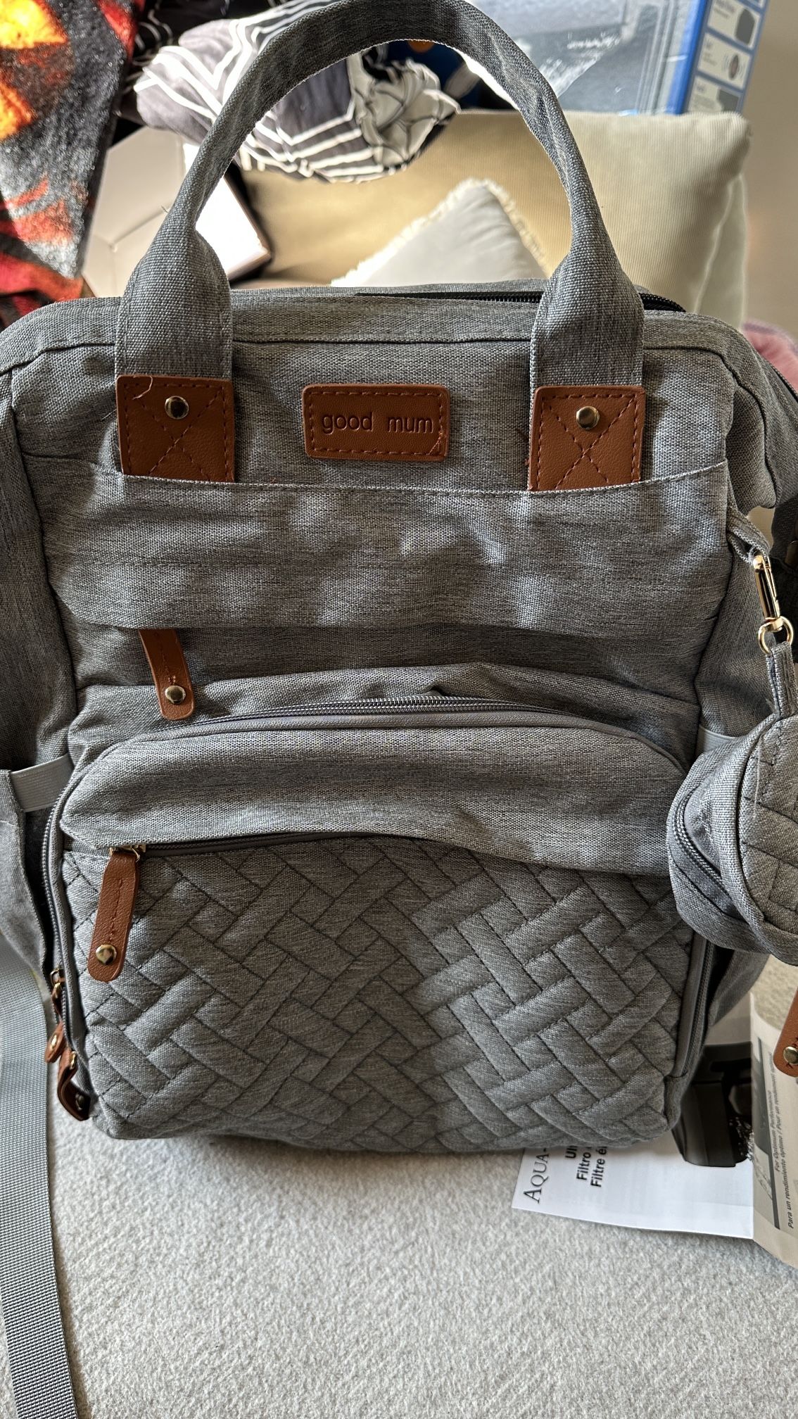 Good Mum Diaper Bag With Changing Section/ USB Port